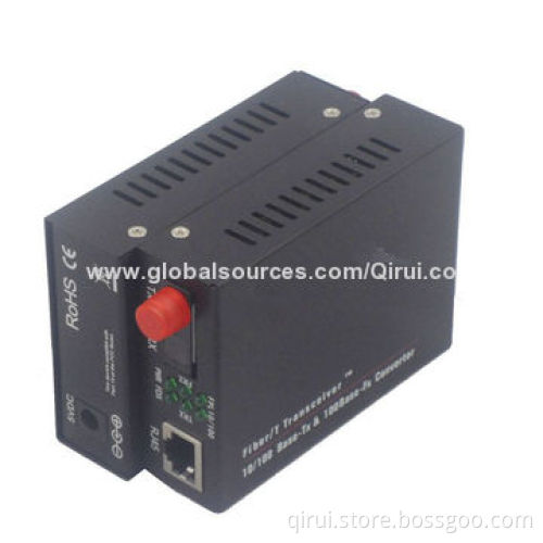 Fiber media converter: 10M/100M/1000M, BIDI, WDM, T1310/R1550+40KM